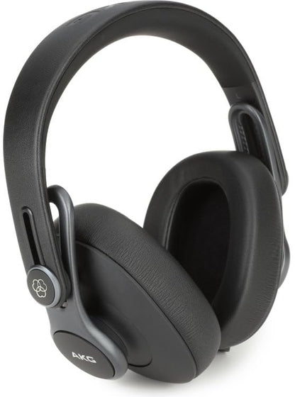 AKG Pro Audio K371 Wired Over-Ear, Closed-Back, Foldable Professional Recording Studio Headphones, Studio Monitor Mixing, Podcast, DJ Stereo Headsets, Black
