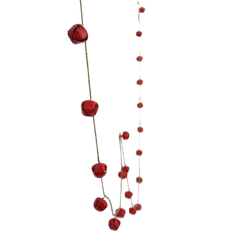 8-Foot Red Bell Garland