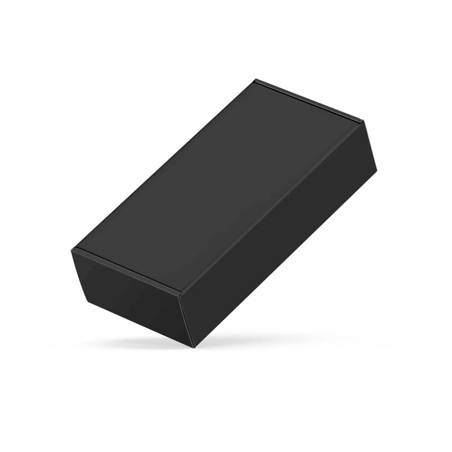 50 Pack 4"x8"x2" Shipping Boxes, Corrugated Cardboard Small Box Mailer, Shipping Boxes for Small Business for Gift Packing- TONESPAC (4"x8"x2", Black)