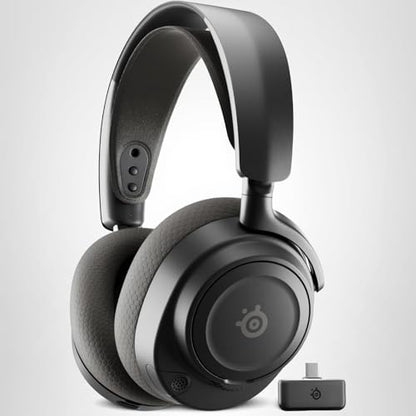 SteelSeries Arctis Nova 7 Wireless Gen 2 Gaming Headset - Real-Time App Control, 50+ HR Play, Neodymium Drivers, Mix 2.4GHz/Bluetooth, PC, PS5, PS4, Switch 1/2, Mobile - Black