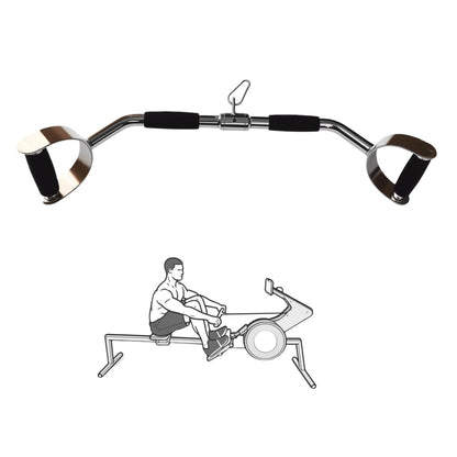 yuhqc LAT Pull Down Bar Press Down Bar Cable Machine Attachment Multi Gym Attachment Solid Steel Tricep V-Bar (28 Inch)