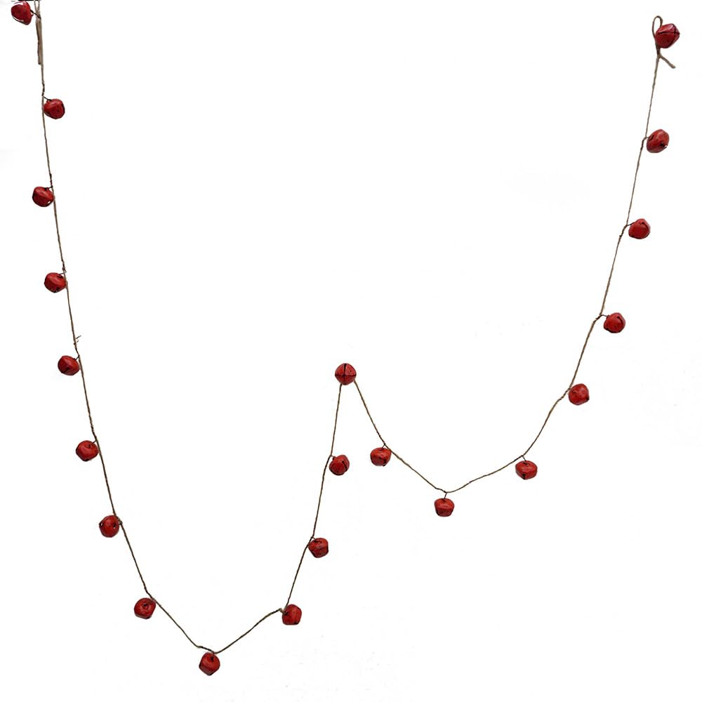 8-Foot Red Bell Garland