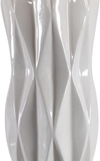 Uttermost Malena Glossy White Glaze Ceramic Table Lamp