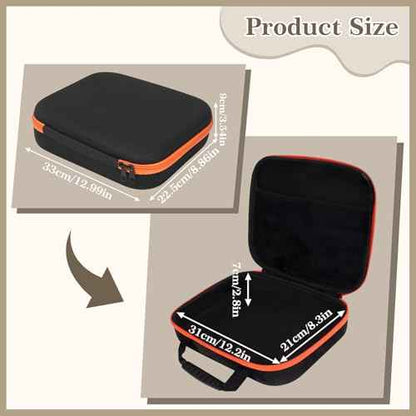 Waterproof Tool Bag,Shockproof Tool Box,Hard Travel Storage Carrying Protective Case for Cordless Drill/Driver,Fabric Accessory Storage Case for Electric Grinder Drill Convenient