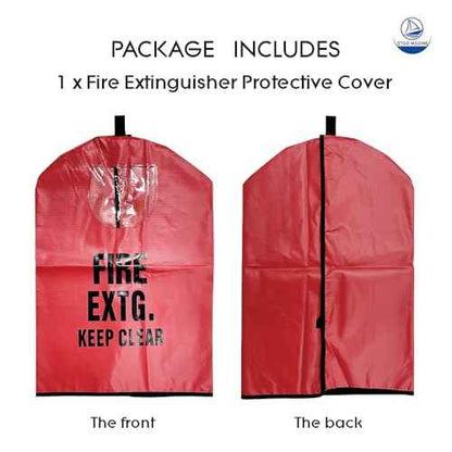 Heavy Duty Fire Extinguisher Cover with Window - Fire Protective Sleeve from Scuffs & Scratches Accessories (17" W x 25" L(Fit for 10-20LB))