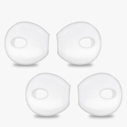 EKIND 4 Pcs Ear Cover Tips Anti-Slip Silicone Soft Replacement Sport Earbud Tips Compatible for iPhone 7 / 6S / 6 Plus / 5S / 5C / 5 Headphones Earphones Protective Accessories Tips (Clear)