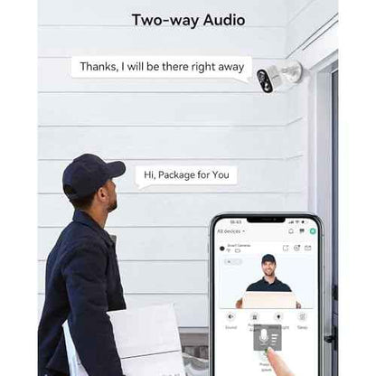LongPlus Solar Security Cameras Wireless Outdoor, VicoHome Camera Wireless Camera for Home Security, Battery Powered WiFi Cameras with AI Motion Detection, 2-Way Talk, Cloud/SD Storage
