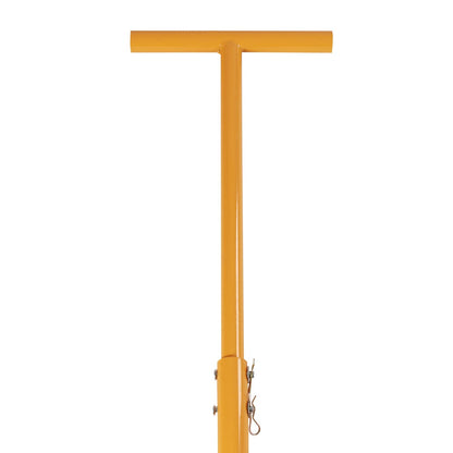15T Heavy Duty Machinery Mover Skate – 33,000lbs Capacity, 9 PU Rollers & 360° Rotation, Industrial Equipment Dolly for Warehouses/Construction, Yellow (1pc)