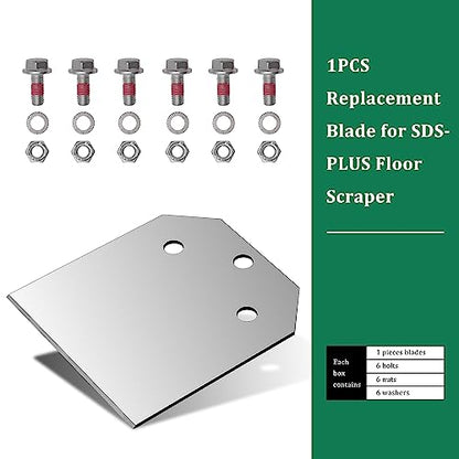 Monkey King Bar-Sds Plus Floor Scraper Replacement Blades Repair kit for 4-in Wide Removal Chisel Tool