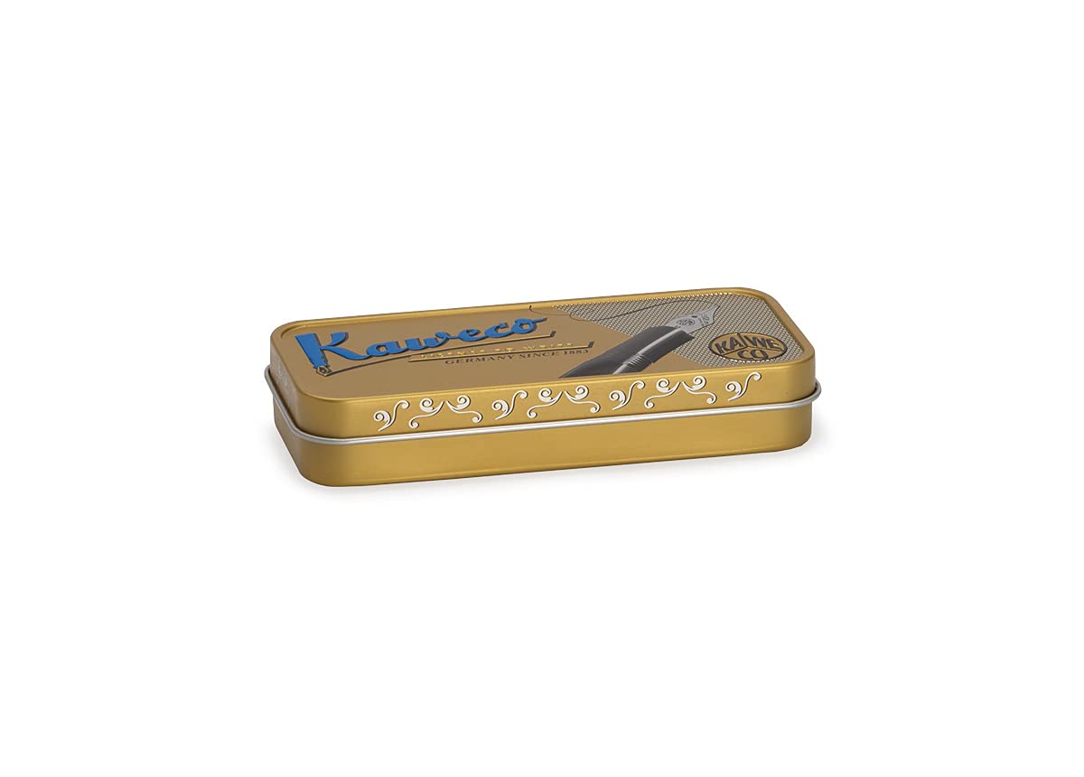 Kaweco AL SPORT Fountain Pen Raw I Premium Aluminum Reservoir Pen for Ink Cartridges 13 cm I Nib: B (Broad)