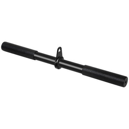 Vishusju Pulldown Straight Bar Rotating Steel with Rubber Grips LAT Pull Down Handle for Pulley Cable Machine Triceps Training Rowing Machine Attachment for Home Gym Strength Exercise