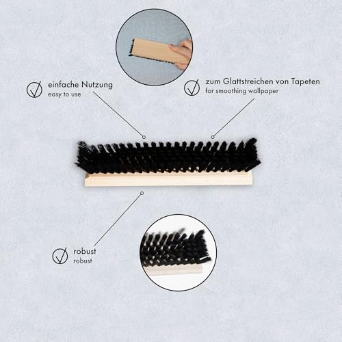 A.S. Cr?ation Wallpaper Brush with Synthetic Bristles - Wallpaper Tool in 9.25 in x 2.36 in