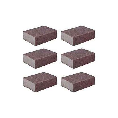 Liyafy Sponge Emery Cloth Sandpaper Blocks Buffing Diamond Polishing Pads Hand Sanding Tool 6pcs (220 Grit)