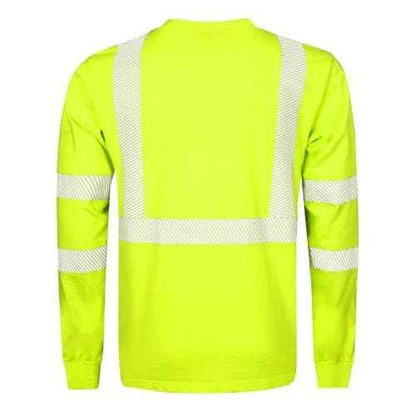 BOCOMAL FR Tee Shirts High Visibility/Hi Vis Flame Resistant/Fire Retardant Shirt 7oz Reflective Men's Safety Shirts