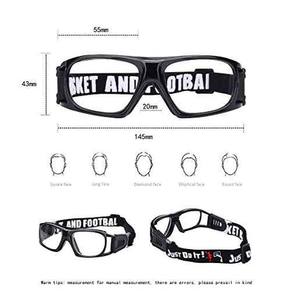 Sport Glasses for Men Women Basketball Football Sport Goggles Anti Fog Shock Collision Wearable Glasses