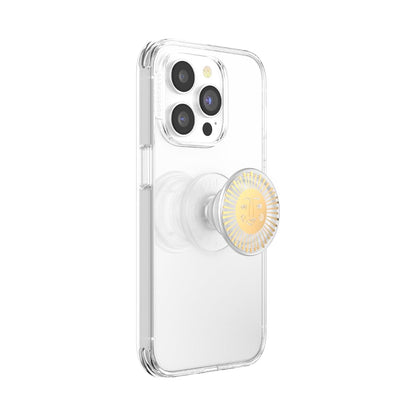 PopSockets Phone Grip for MagSafe with Kickstand, Magnetic Stand, Swappable Top, Secure Hold for iPhone MagSafe Cases, Phone & Tablet Grip - Clear
