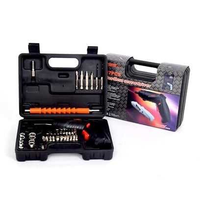 Apex Drill Cordless Screwdriver Rechargeable, Slectric Screwdriver Kit, Portable Home Use Power Screwdriver Set, All In One Tool (Complete Set)