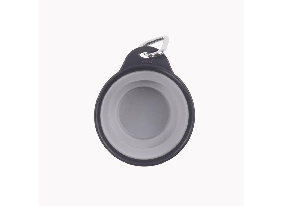 Dexas Popware for Pets Collapsible Travel Cup, Large, Gray/Blue