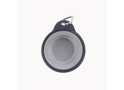 Dexas Popware for Pets Collapsible Travel Cup, Large, Gray/Blue