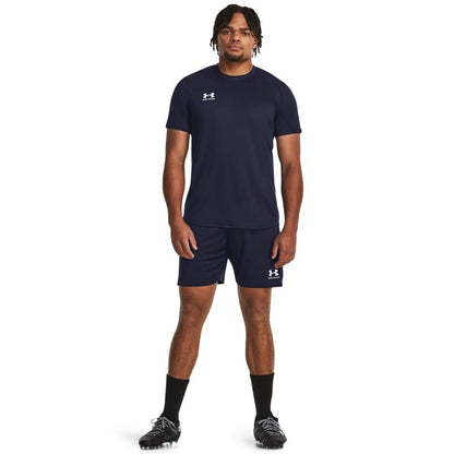 Under Armour Men's Challenger Train Short Sleeve T Shirt, (410) Midnight Navy / / White, Large