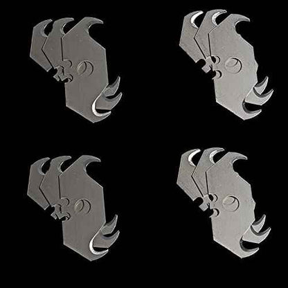 Utility Hook Blade Razor Knife for Carpet & Roofing - Box Cutter Blades Refills (20 Pieces) with Plastic Storage Box