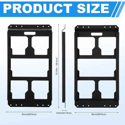 Mounting Plate Compatible with Milwaukee/Packout Toolbox Aluminum Steel Mounting Base Storage Toolbox on Wall or Floor(Half Plate)