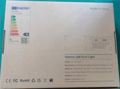 USB Rechargeable RGB Puck Lights with Remote, Black Color Changing Battery Powered Tap Light Classroom Magnetic Push light Stick On Closet lamp Wireless LED Shelf Lighting Under Cabinet Touch Lights