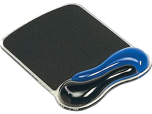 Kensington Duo Gel Mouse Pad with Wrist Rest, Ergonomic Wrist Support for Pain Relief, Comfortable Non-Skid Gel Pad for Computer, Laptop, Office & Home 9.6" x 7.6", Blue K62401AM