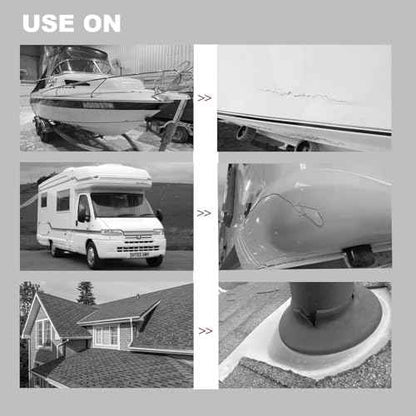 Black RV Roof Sealant Tape, 2" x 10' Waterproof Repair Seal Tape ? Extra Thick, UV-Resistant, Weatherproof Patch for Permanent Leak Sealing on RVs, Trailers, and Mobile Homes