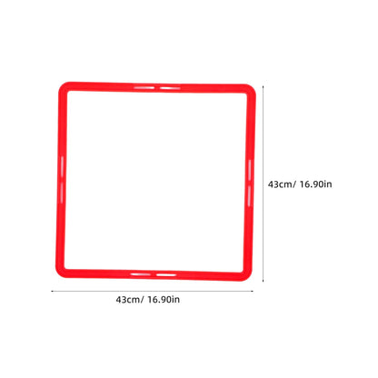 Mipcase 6pcs Square Agility Rings, Footwork Speed Training Rings Soccer Training Equipment for Agility Workout
