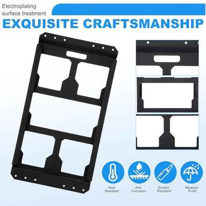 Mounting Plate Compatible with Milwaukee/Packout Toolbox Aluminum Steel Mounting Base Storage Toolbox on Wall or Floor(Half Plate)