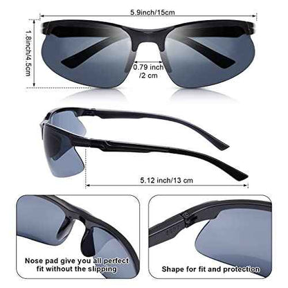 Kathfly 36 Pcs Safety Glasses Work Scratch Resistant Glasses Protective Safety Goggles Eyewear with Lens(Black and White)