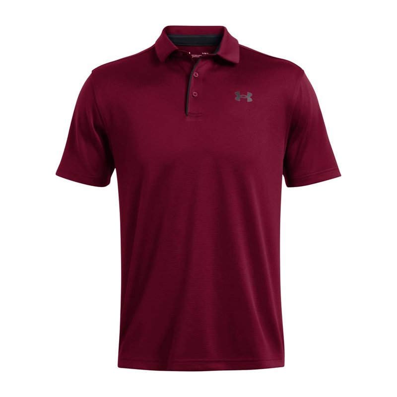 Under Armour Men's Tech Golf Polo, (625) Cardinal / / Black, 4X-Large