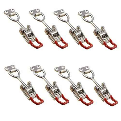 Adjustable Toggle Latch Clamp 4001, 330 Lbs 150Kg Holding Capacity, 4001 Heavy Duty Quick Release Pull Latch Toggle Clamp (R4001-8PCS)