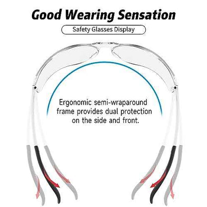 Safety Glasses for Men Women ANSI Z87.1 Safety Glasses Bulk Protective Eyewear Scratch-Resistant
