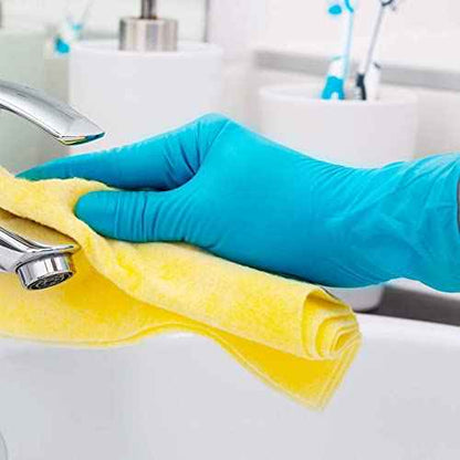 Jointown Basic Nitrile Exam Gloves, Medical Blue Gloves Disposable Latex Free Powder-Free For Exam, Food Prep Cleaning, Medium Case Of 1000, M, NGPF7002