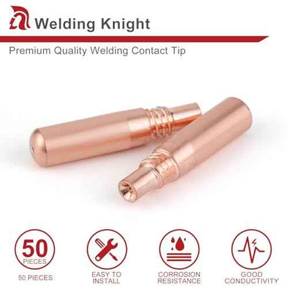 MIG Welding Contact Tips .035"(0.9mm) for Miller MDX Series MIG Gun Use with Miller MDX Diffuser D-M100 D-M250 T-M035 (50-PK)