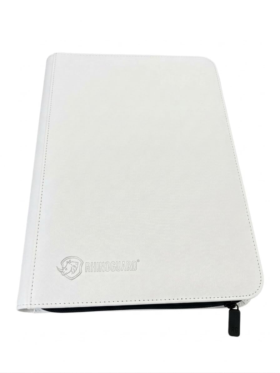 Trading Card Binder Album 9 Pocket, 351 Capacity Card Organizer with Zipper, Side Loading Double-Sided Sleeves, Waterproof PU Leather Card Collection Binder for TCG, MTG, Sports Cards