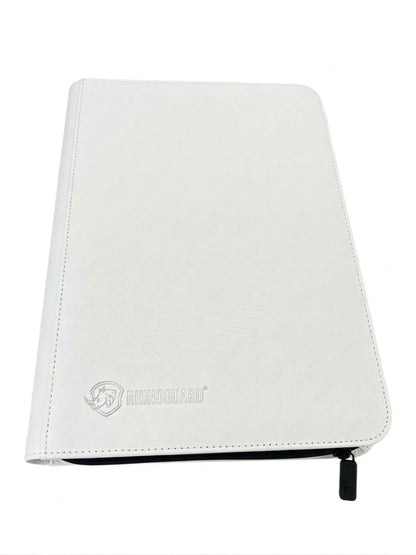 Trading Card Binder Album 9 Pocket, 351 Capacity Card Organizer with Zipper, Side Loading Double-Sided Sleeves, Waterproof PU Leather Card Collection Binder for TCG, MTG, Sports Cards