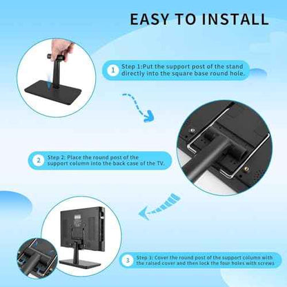 12.5 inch Security Monitor,Small Monitor with Speaker,Remote Control/HDMI/VGA/BNC/RCA Interfaces in for Home | Office | Warehouse Surveillance | RV