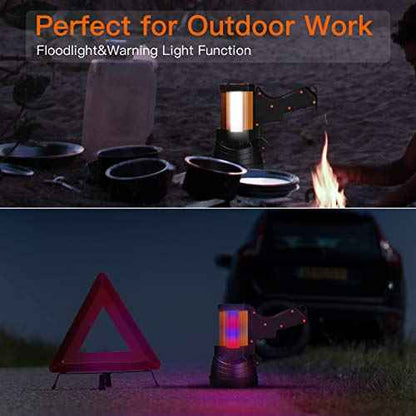 BUYSIGHT Rechargeable Spotlight,1000000 Lumens Spot Lights Hand held High lumens Large Flashlight Handheld Spotlight Lightweight and Super Bright Flashlight (Aluminium_Alloy Golden)