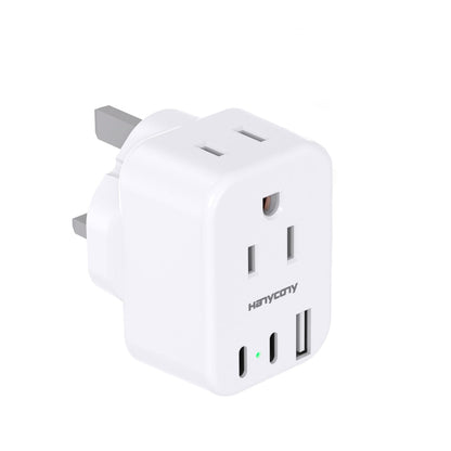 South Africa Travel Plug Adapter, HANYCONY Type M Power Adapter with 2 AC Outlets 3 USB Ports(2 USB C) for US to South Africa Botswana Namibia India Nepal Bhutan Sri Lanka