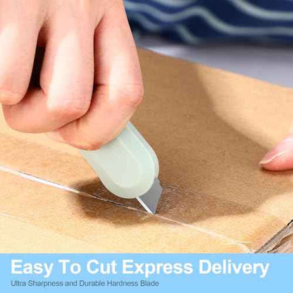 Lasnten 60 Pack Mini Box Cutters Retractable Box Opener Small Package Opener Cute Package Cutter Bulk for Paper, Wrapping, Daily Express Boxes, Envelopes, DIY Craft, Office and Home