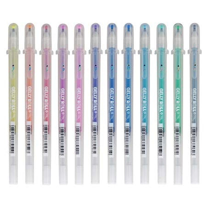 SAKURA Gelly Roll Stardust (Made in Japan) [Limited Edition] Gel Ink Pen Set - Bold Sparkling, Glittering & Assorted Colors 12Pens
