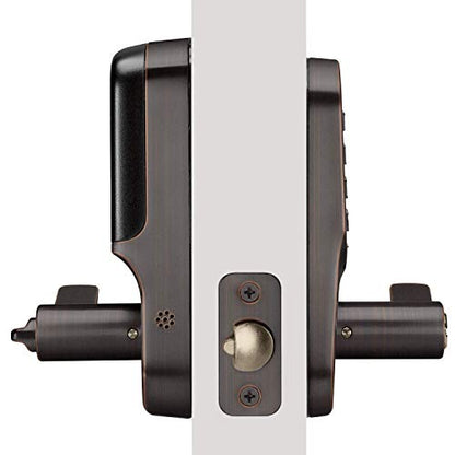 Yale Assure Lever - Keypad Lever Lock (for Doors with no deadbolt) - Keyless Entry with pin Code Unlocking and one-Touch or Auto-Locking - Black Suede