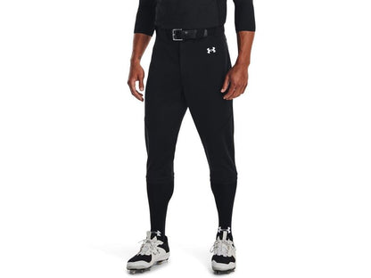 Under Armour Men's Utility Baseball Knicker 22, (001) Black / / White, Medium
