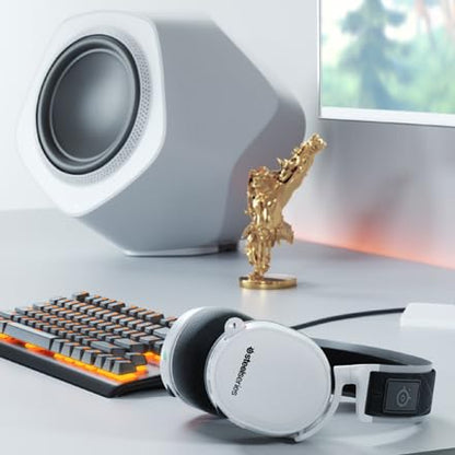 SteelSeries Arctis 7 - Lossless Wireless Gaming Headset with DTS Headphone: X v2.0 Surround - For PC and PlayStation 4 - White