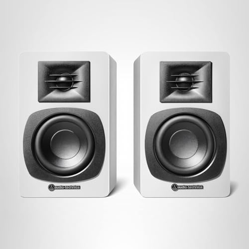 Audio-Technica AT-SP3XWH Powered Bookshelf Speaker