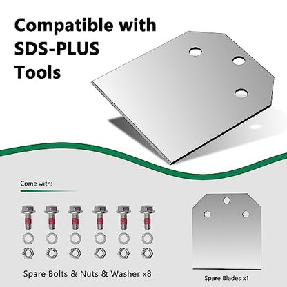 Monkey King Bar-Sds Plus Floor Scraper Replacement Blades Repair kit for 4-in Wide Removal Chisel Tool