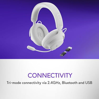 Alienware Pro Wireless Gaming Headset - Wired/Wireless, Bluetooth 5.3, 15 Minute Fast Charging, Audio Output 20 Hz, Battery Talk Time (ANC on) Up to 24 Hrs (Bluetooth), Lunar Light